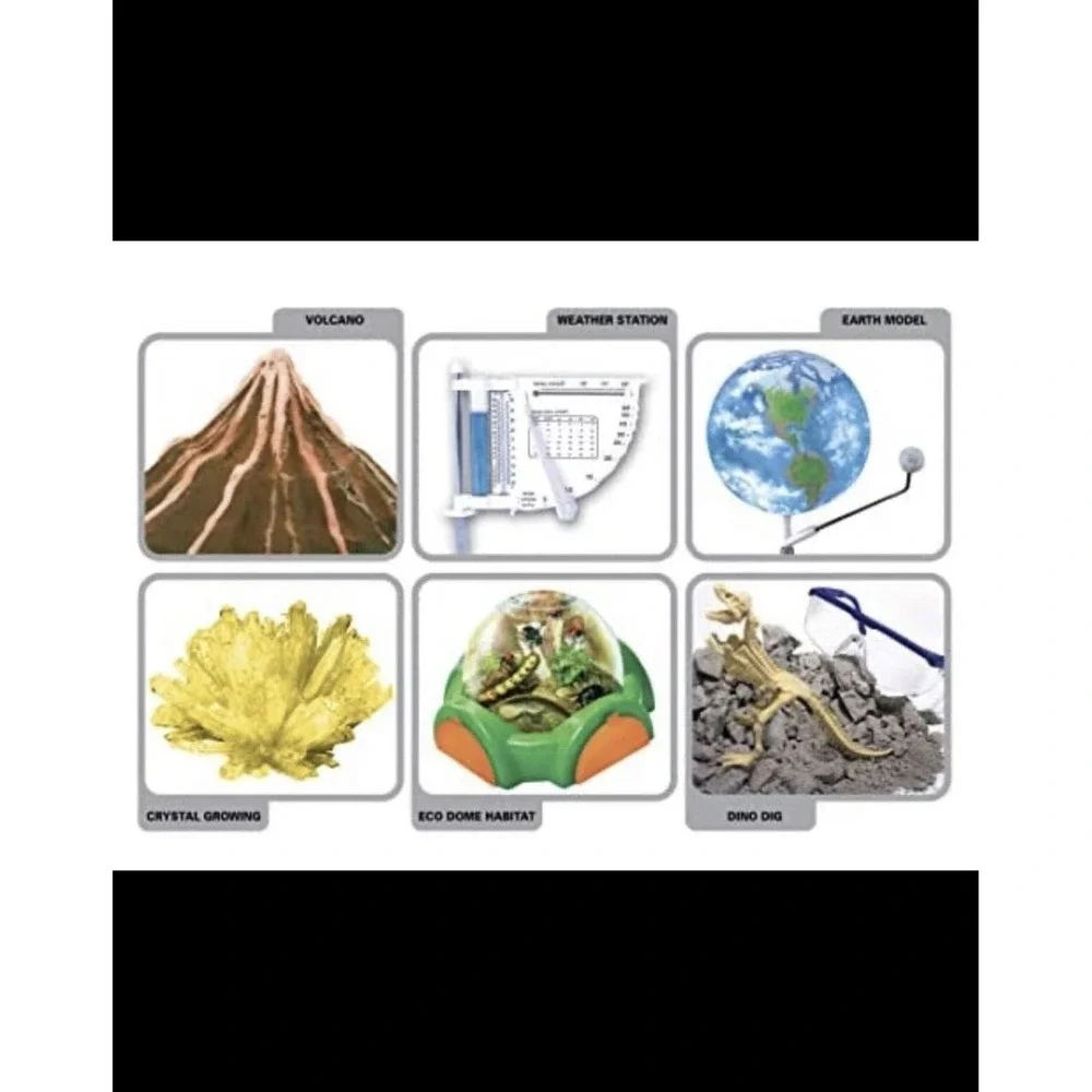 Smithsonian Mega Science Lab 6 Kit Set STEM Volcano Weather Age 10+ Dino Dig NEW